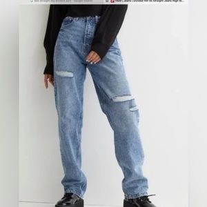 Divided 90’s straight Jean. High waist , fly button up . NWT